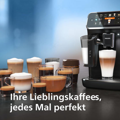 Serie 5400 (EP5441/50)– Genießen Sie 12 Getränke,intuitives TFT-Display,schnell reinigendes LatteGo,anpassbare Kaffeeeinstellungen,erstklassiges Küchendesign